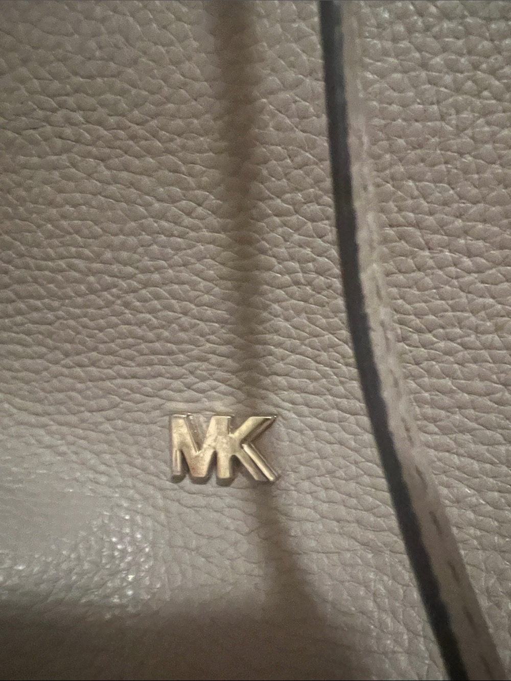 Michael Kors Pebbled Leather Junie Shoulder Bag - Gray - Picture 11 of 15